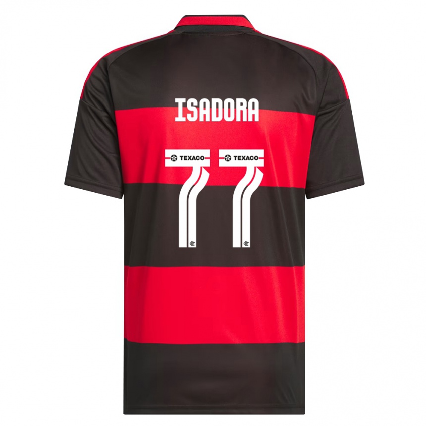 גברים כדורגל Isadora #77 אדום שחור לבן ג'רזי ביתית 2026/27