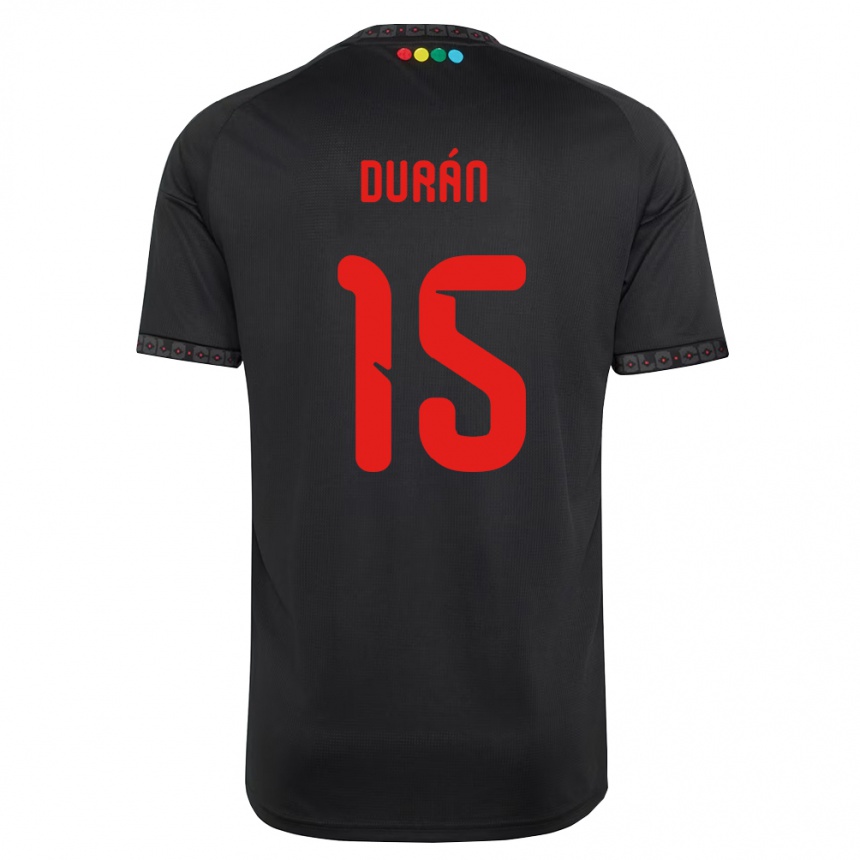 גברים כדורגל José Durán #15 שחור אדום הרחק ג'רזי 2026/27