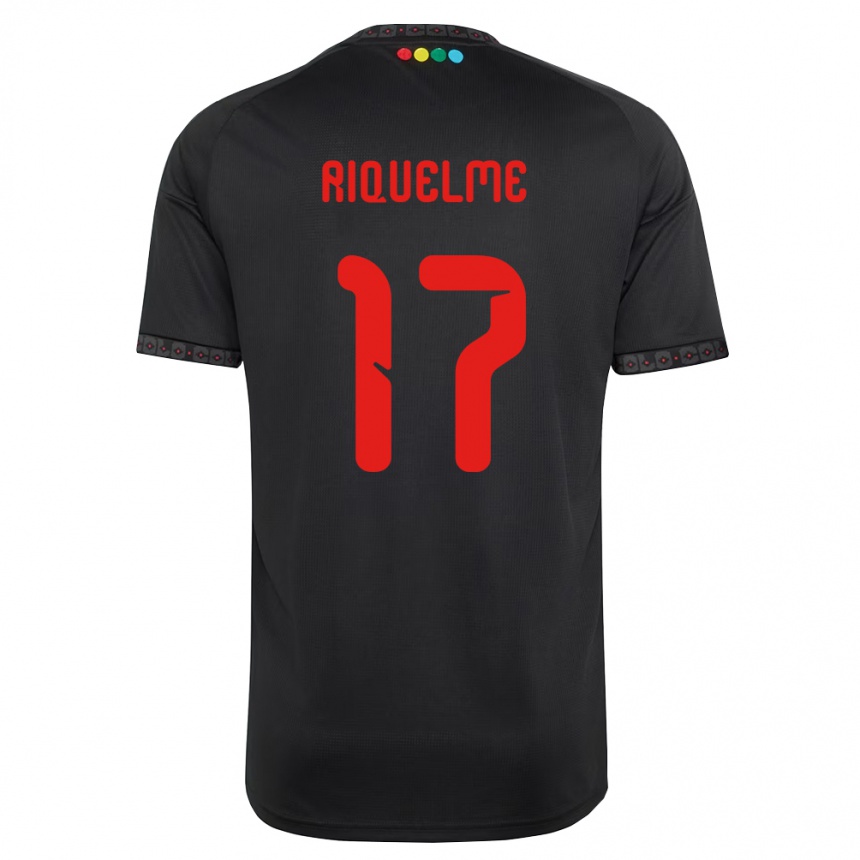 גברים כדורגל Cristián Riquelme #17 שחור אדום הרחק ג'רזי 2026/27 גברים כדורגל Cristián Riquelme #17 שחור אדום הרחק ג'רזי 2026/27