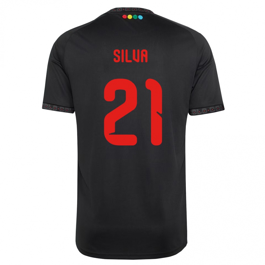 גברים כדורגל Agustin Silva #21 שחור אדום הרחק ג'רזי 2026/27