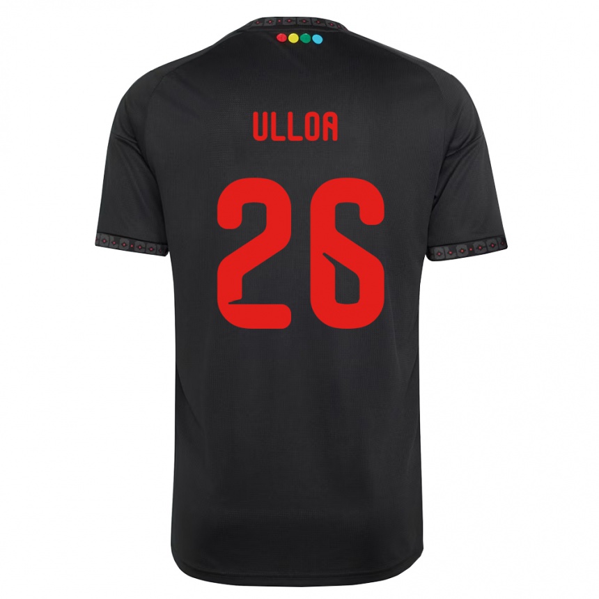 גברים כדורגל Diego Ulloa #26 שחור אדום הרחק ג'רזי 2026/27