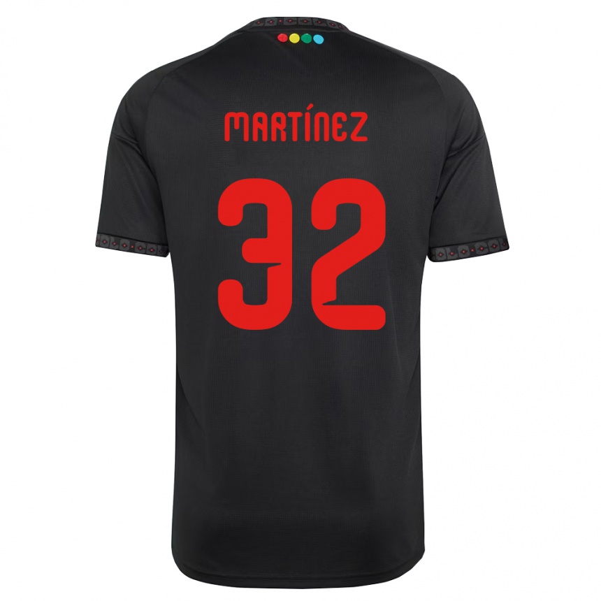 גברים כדורגל Vicente Martínez #32 שחור אדום הרחק ג'רזי 2026/27