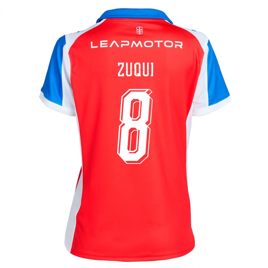 גברים כדורגל Fernando Zuqui #8 אדום כחול הרחק ג'רזי 2026/27