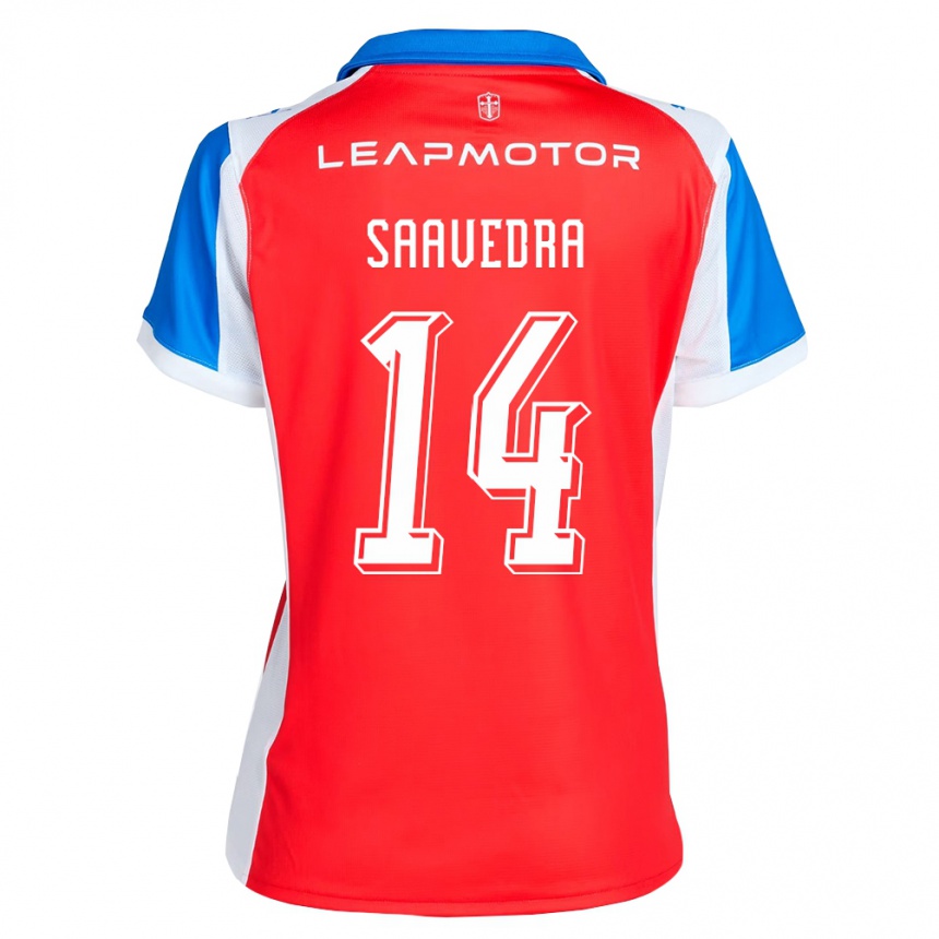 גברים כדורגל דנילו סאוודרה #14 אדום כחול הרחק ג'רזי 2026/27