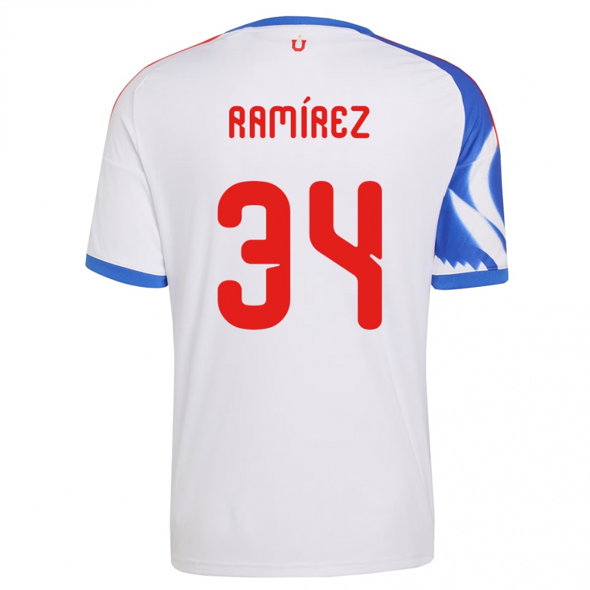 גברים כדורגל Vicente Ramírez #34 לבן כחול צי הרחק ג'רזי 2026/27