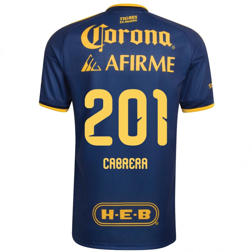 גברים כדורגל Jorge Cabrera #201 כחול מלכותי צהוב הרחק ג'רזי 2026/27