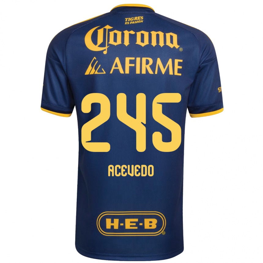 גברים כדורגל Kevin Acevedo #245 כחול מלכותי צהוב הרחק ג'רזי 2026/27