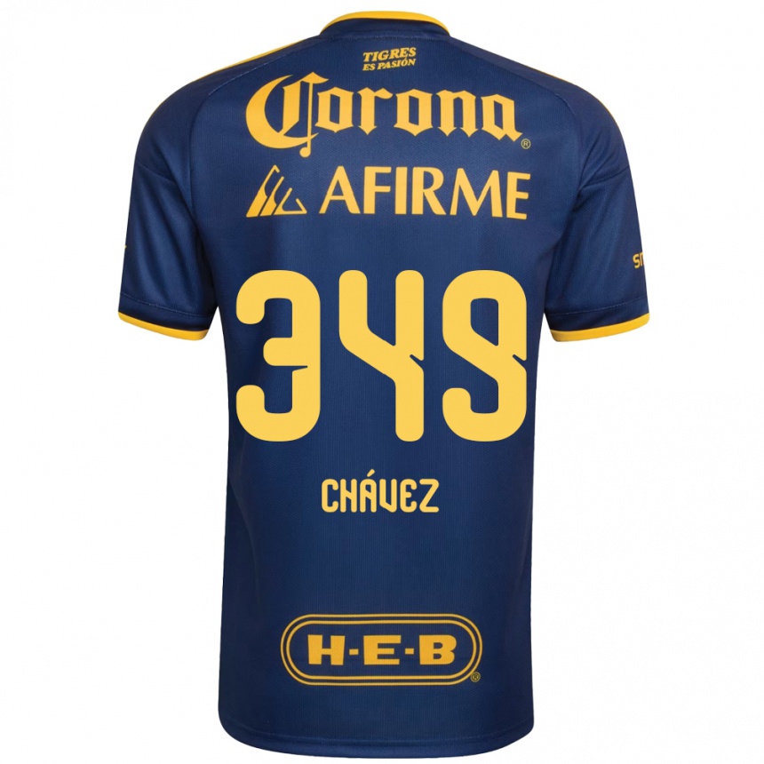 גברים כדורגל Jorge Chávez #349 כחול מלכותי צהוב הרחק ג'רזי 2026/27