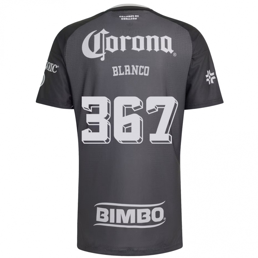 גברים כדורגל Lionel Blanco #367 אפור לבן שחור הרחק ג'רזי 2026/27