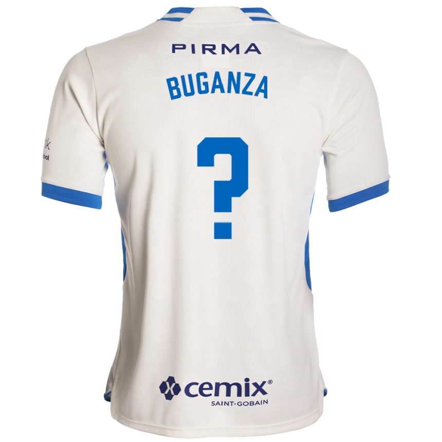 גברים כדורגל Franco Buganza #0 לבן כחול אדום הרחק ג'רזי 2026/27