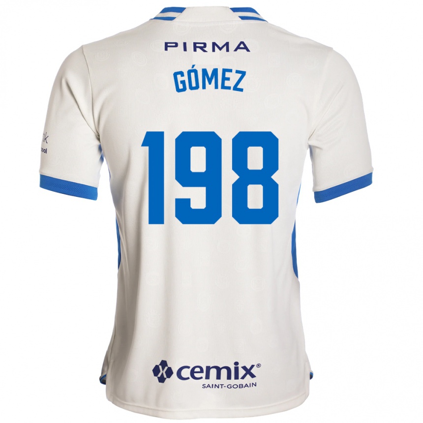 גברים כדורגל Luiszael Gómez #198 לבן כחול אדום הרחק ג'רזי 2026/27