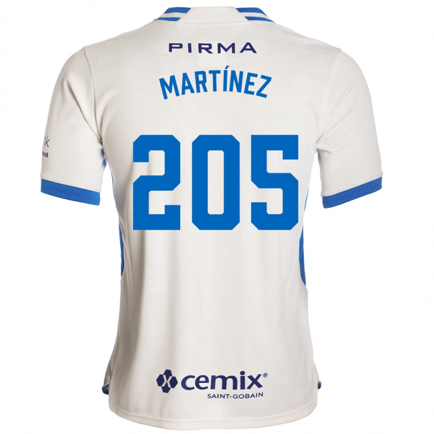 גברים כדורגל César Martínez #205 לבן כחול אדום הרחק ג'רזי 2026/27 גברים כדורגל César Martínez #205 לבן כחול אדום הרחק ג'רזי 2026/27