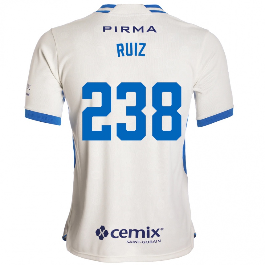גברים כדורגל אבל רואיס #238 לבן כחול אדום הרחק ג'רזי 2026/27