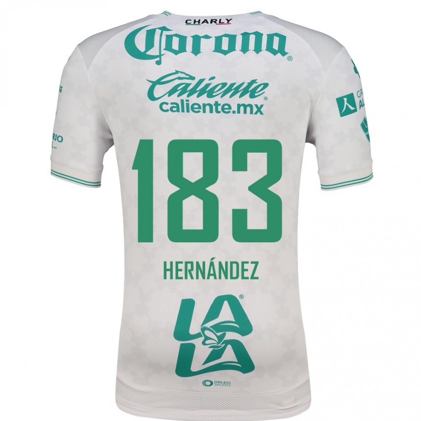 גברים כדורגל Óscar Hernández #183 ירוק בהיר לבן הרחק ג'רזי 2026/27