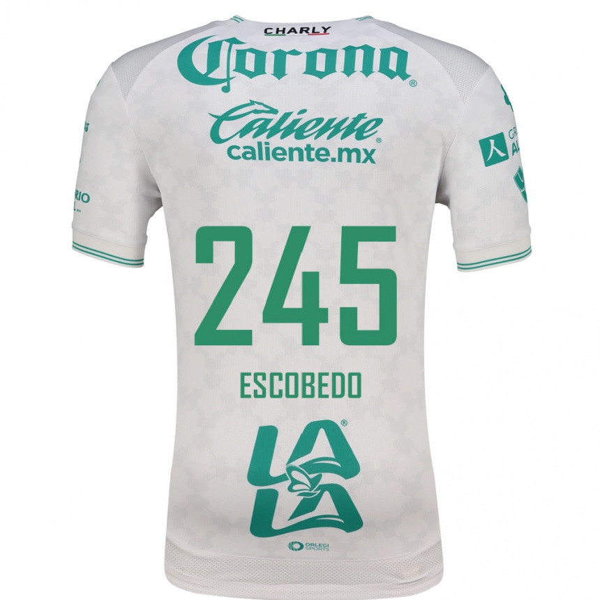 גברים כדורגל Rodrigo Escobedo #245 ירוק בהיר לבן הרחק ג'רזי 2026/27