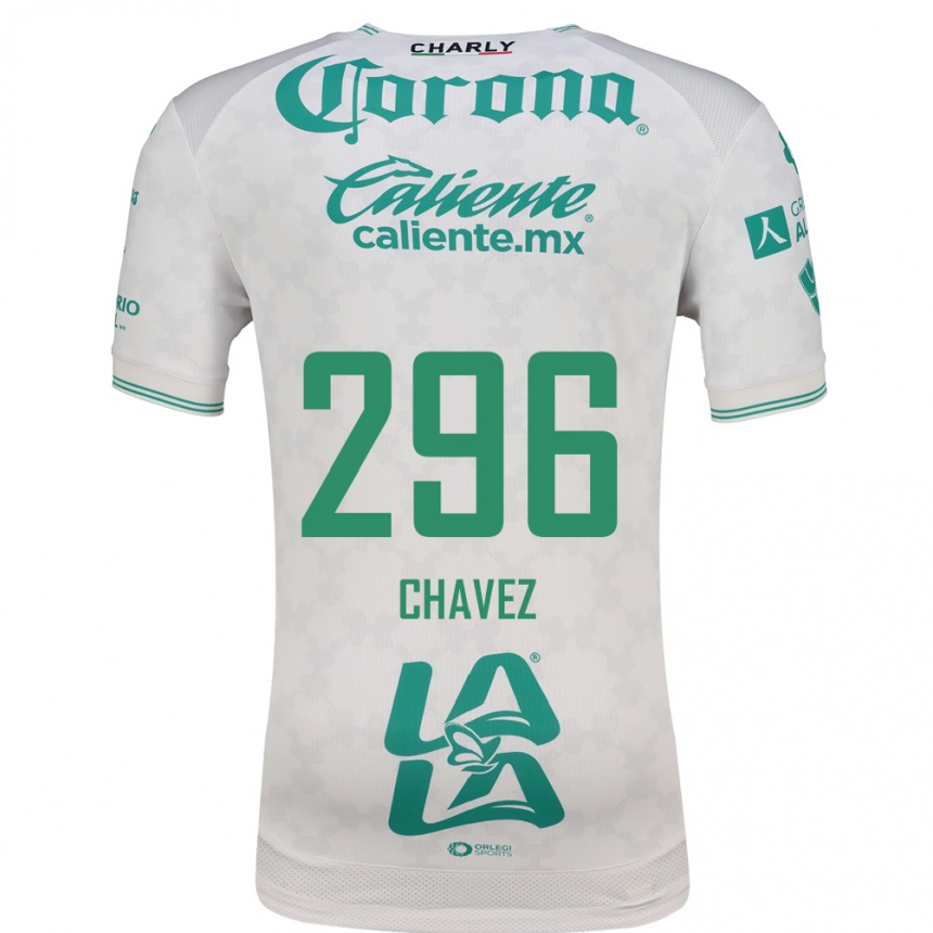 גברים כדורגל Justin Chavez #296 ירוק בהיר לבן הרחק ג'רזי 2026/27 גברים כדורגל Justin Chavez #296 ירוק בהיר לבן הרחק ג'רזי 2026/27