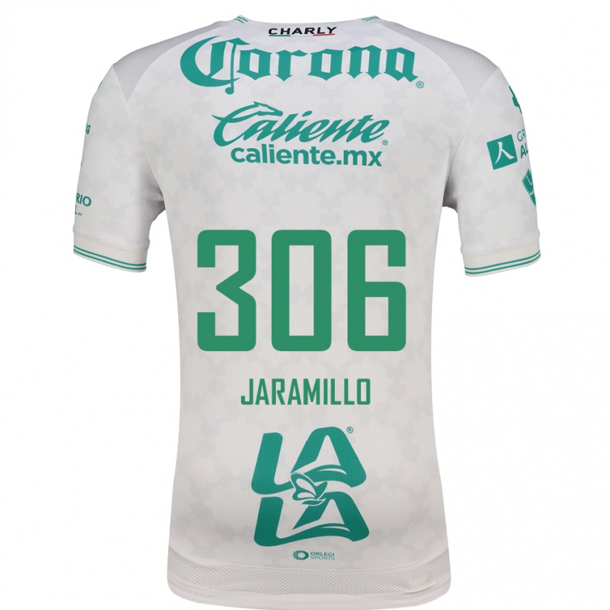 גברים כדורגל Mario Jaramillo #306 ירוק בהיר לבן הרחק ג'רזי 2026/27