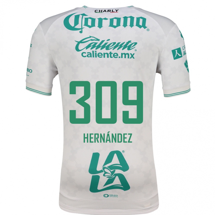 גברים כדורגל Julio Hernández #309 ירוק בהיר לבן הרחק ג'רזי 2026/27 גברים כדורגל Julio Hernández #309 ירוק בהיר לבן הרחק ג'רזי 2026/27