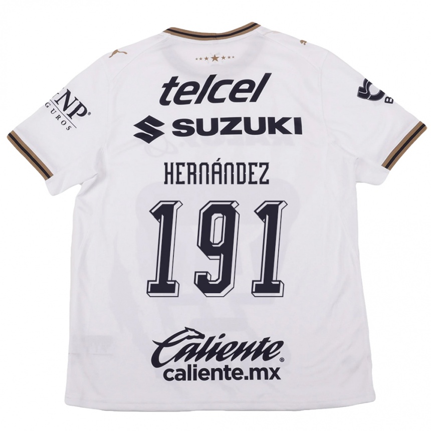 גברים כדורגל Marco Hernández #191 לבן שחור חום הרחק ג'רזי 2026/27