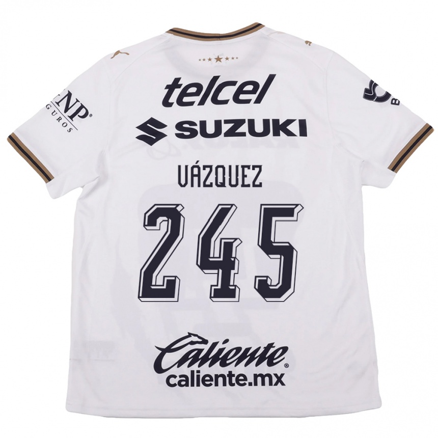 גברים כדורגל Austin Vázquez #245 לבן שחור חום הרחק ג'רזי 2026/27