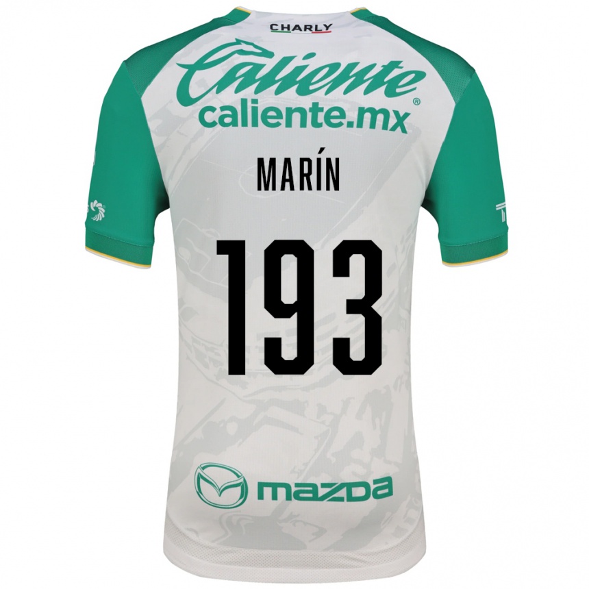 גברים כדורגל Duilio Marín #193 ירוק בהיר לבן הרחק ג'רזי 2026/27