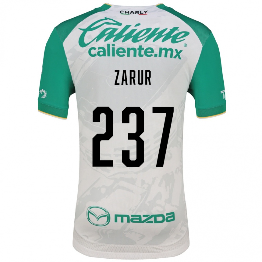 גברים כדורגל Hassem Zarur #237 ירוק בהיר לבן הרחק ג'רזי 2026/27