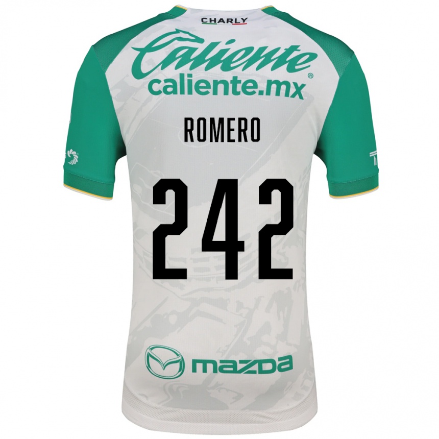 גברים כדורגל Alan Romero #242 ירוק בהיר לבן הרחק ג'רזי 2026/27