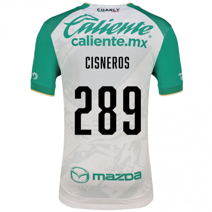 גברים כדורגל Santiago Cisneros #289 ירוק בהיר לבן הרחק ג'רזי 2026/27 גברים כדורגל Santiago Cisneros #289 ירוק בהיר לבן הרחק ג'רזי 2026/27