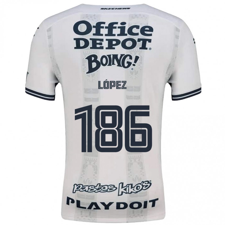 גברים כדורגל Ángel López #186 אדום לבן שחור הרחק ג'רזי 2026/27