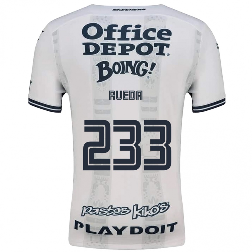 גברים כדורגל Mateo Rueda #233 אדום לבן שחור הרחק ג'רזי 2026/27