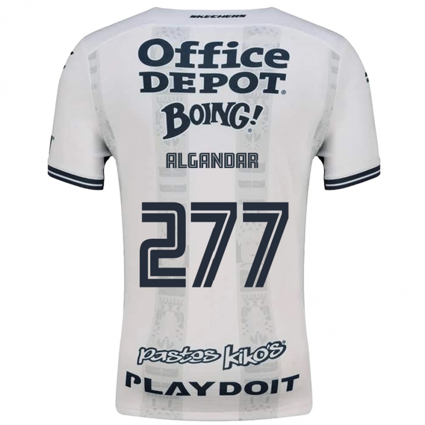 גברים כדורגל Luis Algandar #277 אדום לבן שחור הרחק ג'רזי 2026/27