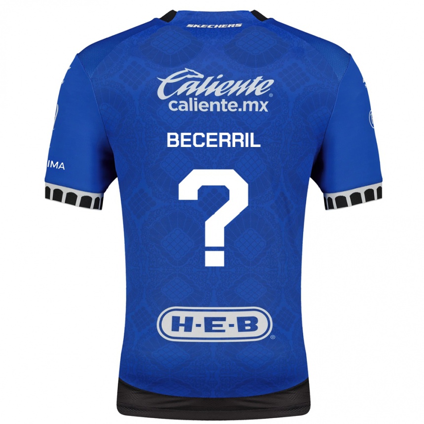גברים כדורגל Abner Becerril #0 כחול מלכותי לבן שחור הרחק ג'רזי 2026/27