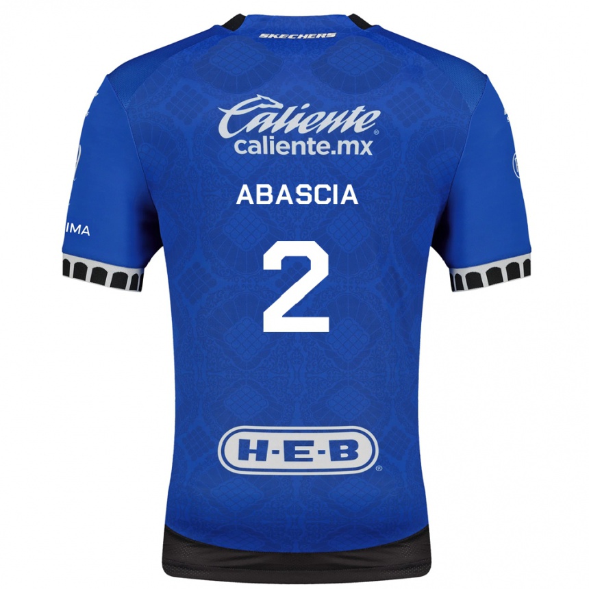 גברים כדורגל Lucas Abascia #2 כחול מלכותי לבן שחור הרחק ג'רזי 2026/27