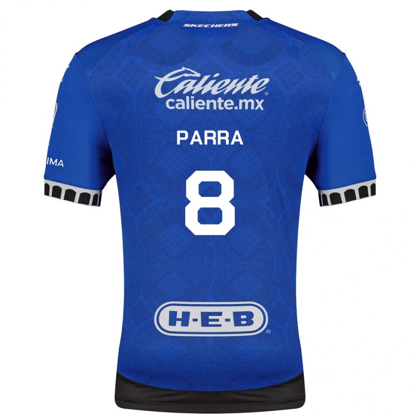 גברים כדורגל Bernardo Parra #8 כחול מלכותי לבן שחור הרחק ג'רזי 2026/27