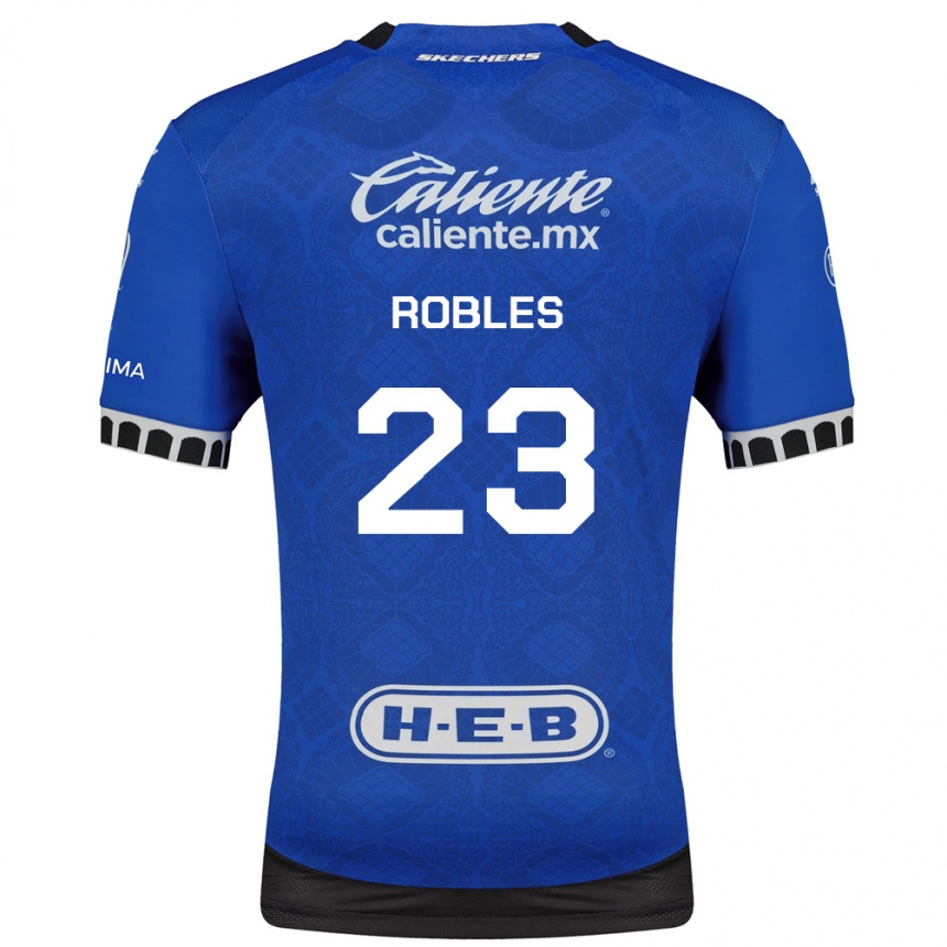 גברים כדורגל Juan Robles #23 כחול מלכותי לבן שחור הרחק ג'רזי 2026/27 גברים כדורגל Juan Robles #23 כחול מלכותי לבן שחור הרחק ג'רזי 2026/27