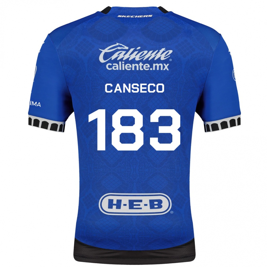 גברים כדורגל Rodrigo Canseco #183 כחול מלכותי לבן שחור הרחק ג'רזי 2026/27