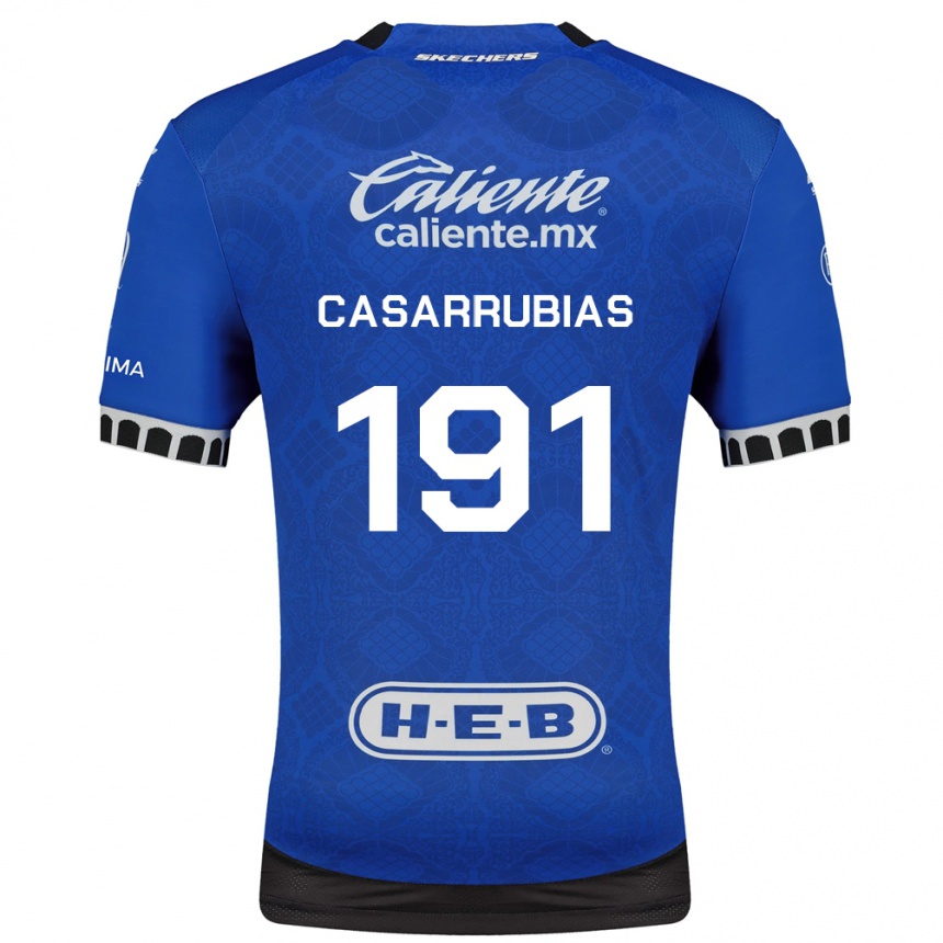 גברים כדורגל Aaron Casarrubias #191 כחול מלכותי לבן שחור הרחק ג'רזי 2026/27
