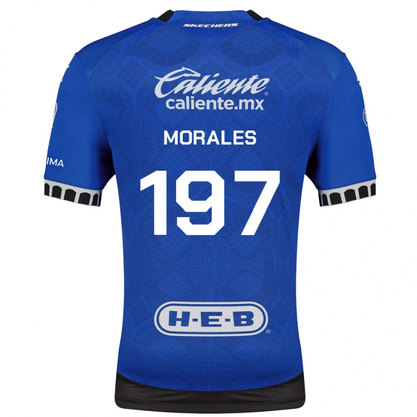 גברים כדורגל Leonardo Morales #197 כחול מלכותי לבן שחור הרחק ג'רזי 2026/27