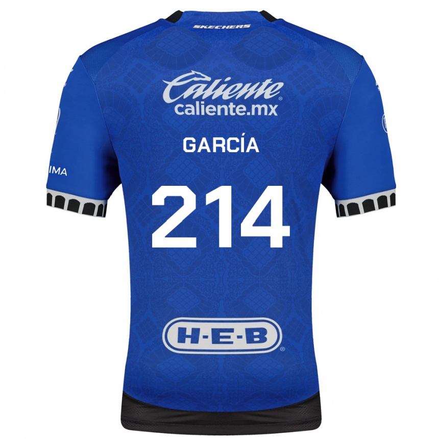 גברים כדורגל José García #214 כחול מלכותי לבן שחור הרחק ג'רזי 2026/27