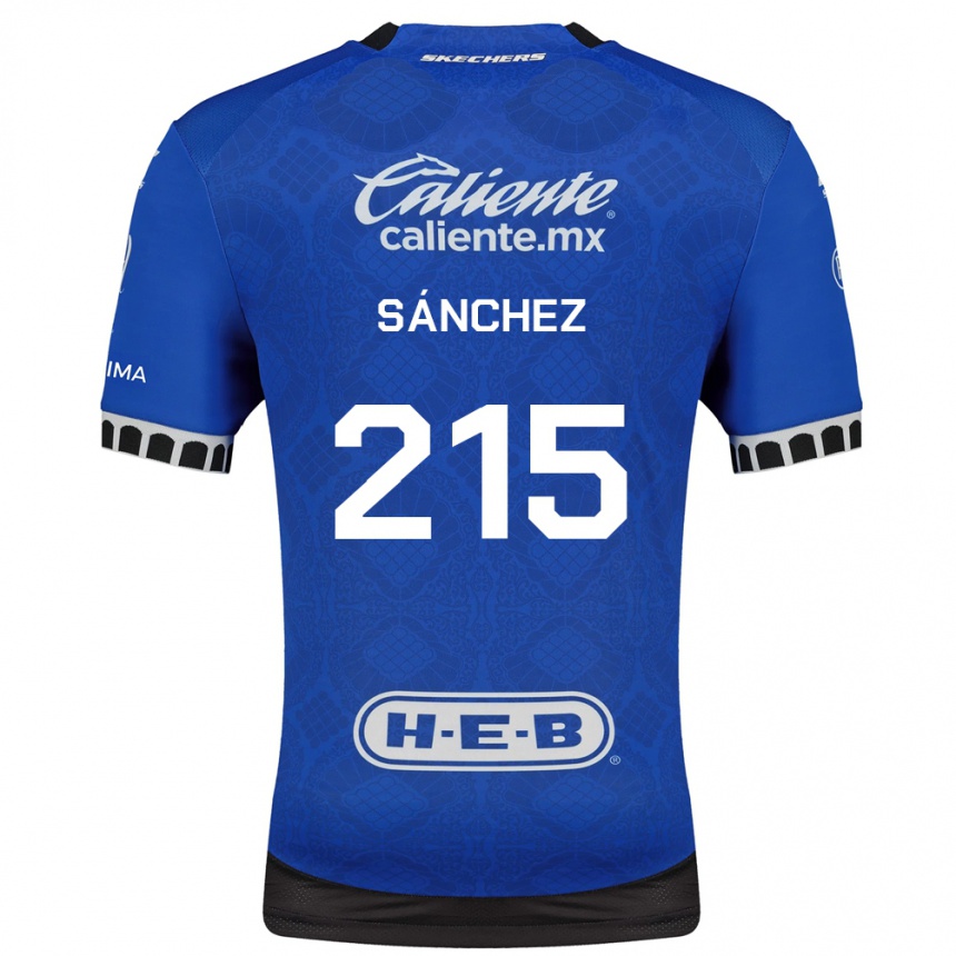 גברים כדורגל José Sánchez #215 כחול מלכותי לבן שחור הרחק ג'רזי 2026/27