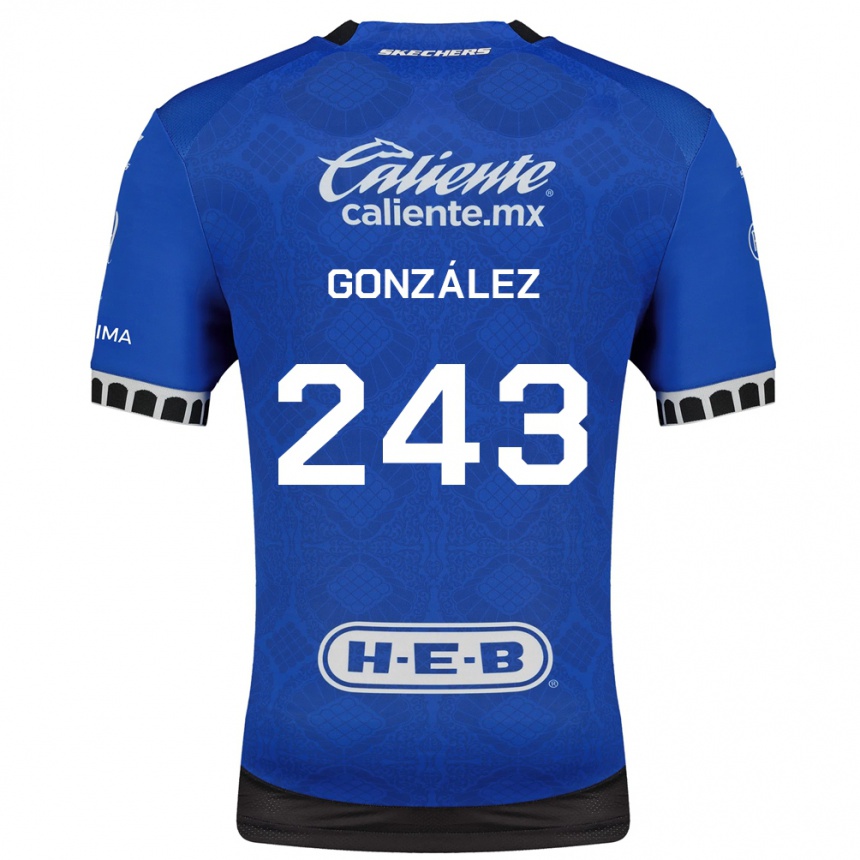 גברים כדורגל Leonardo González #243 כחול מלכותי לבן שחור הרחק ג'רזי 2026/27