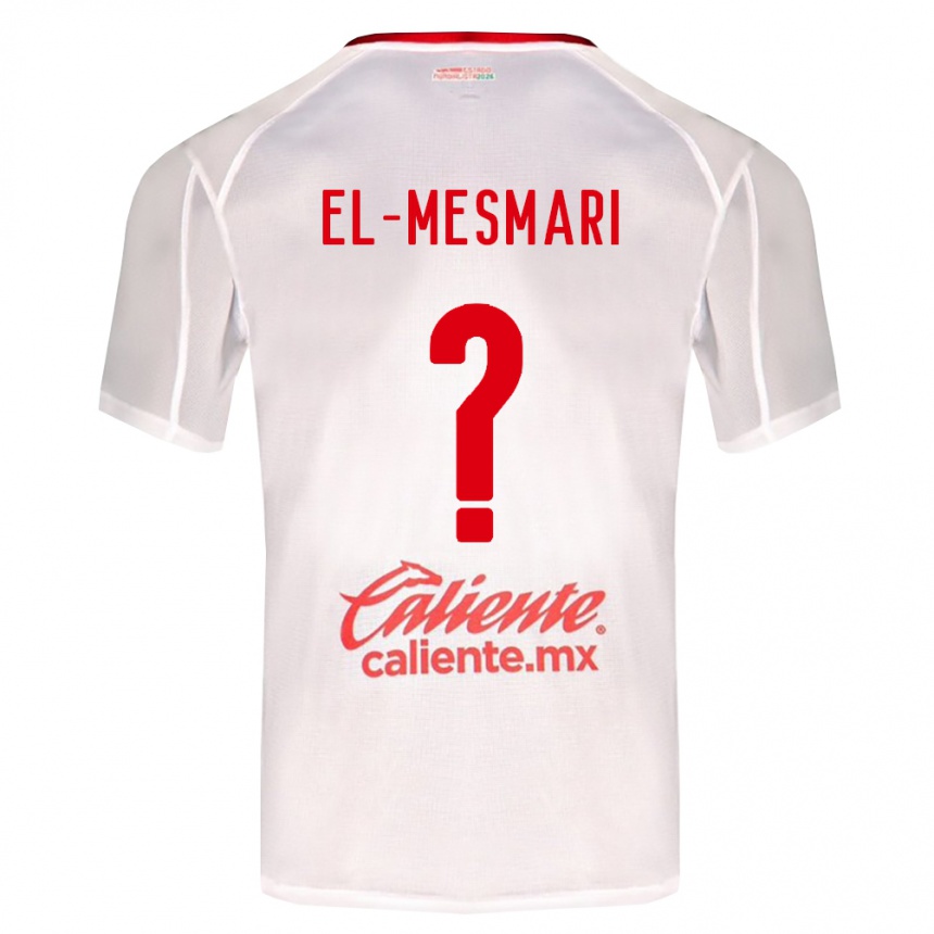 גברים כדורגל Bruce El-Mesmari #0 לבן ירוק אדום הרחק ג'רזי 2026/27