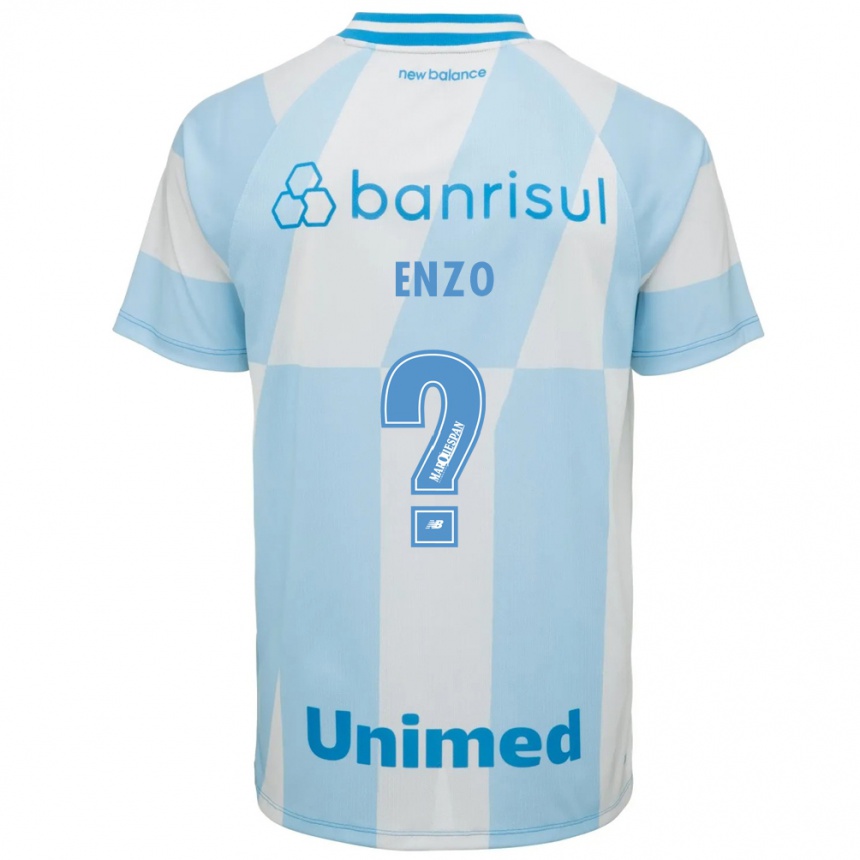 גברים כדורגל Enzo #0 כחול בהיר לבן הרחק ג'רזי 2026/27