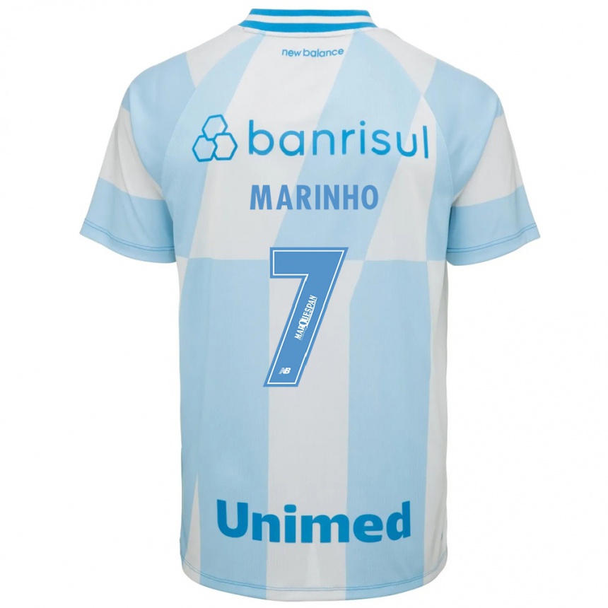 גברים כדורגל Ananda Cristina Marinho #7 כחול בהיר לבן הרחק ג'רזי 2026/27 גברים כדורגל Ananda Cristina Marinho #7 כחול בהיר לבן הרחק ג'רזי 2026/27