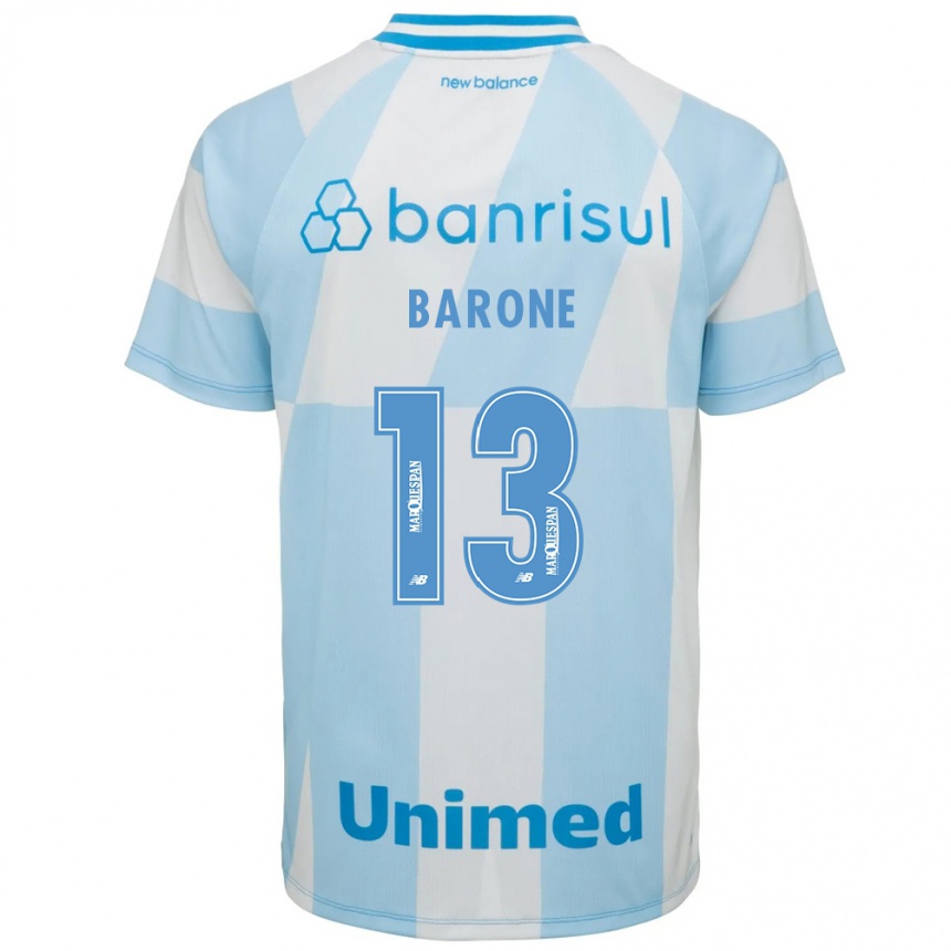 גברים כדורגל Thiago Barone #13 כחול בהיר לבן הרחק ג'רזי 2026/27
