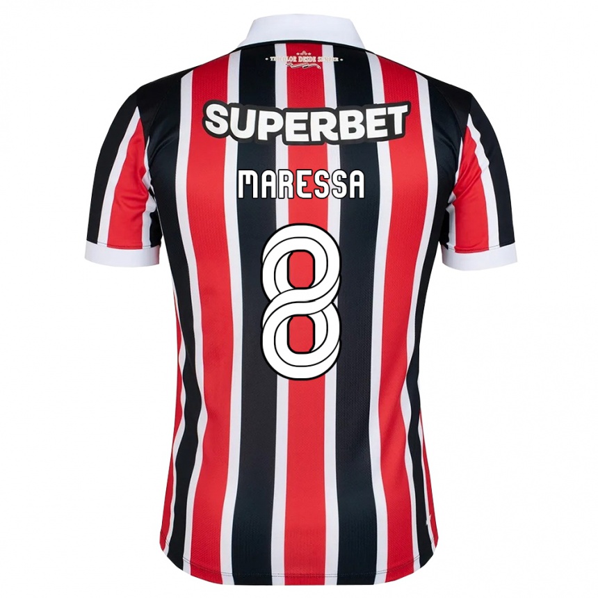 גברים כדורגל מרסה #8 אדום לבן שחור הרחק ג'רזי 2026/27