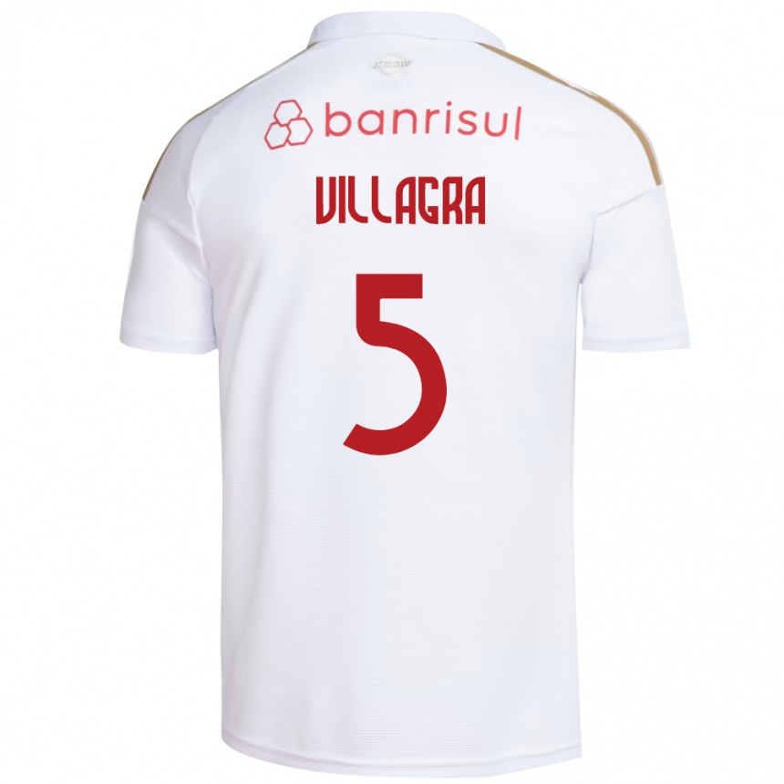 גברים כדורגל רודריגו ויז׳אגרה #5 אדום לבן הרחק ג'רזי 2026/27 גברים כדורגל רודריגו ויז׳אגרה #5 אדום לבן הרחק ג'רזי 2026/27