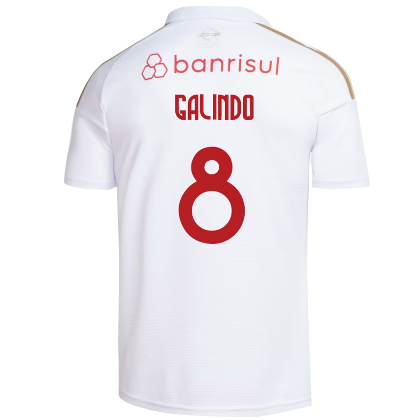 גברים כדורגל João Galindo #8 אדום לבן הרחק ג'רזי 2026/27