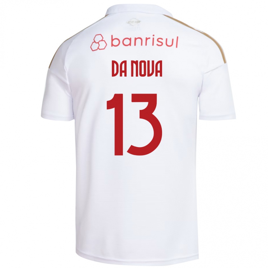 גברים כדורגל Érick Da Nova #13 אדום לבן הרחק ג'רזי 2026/27