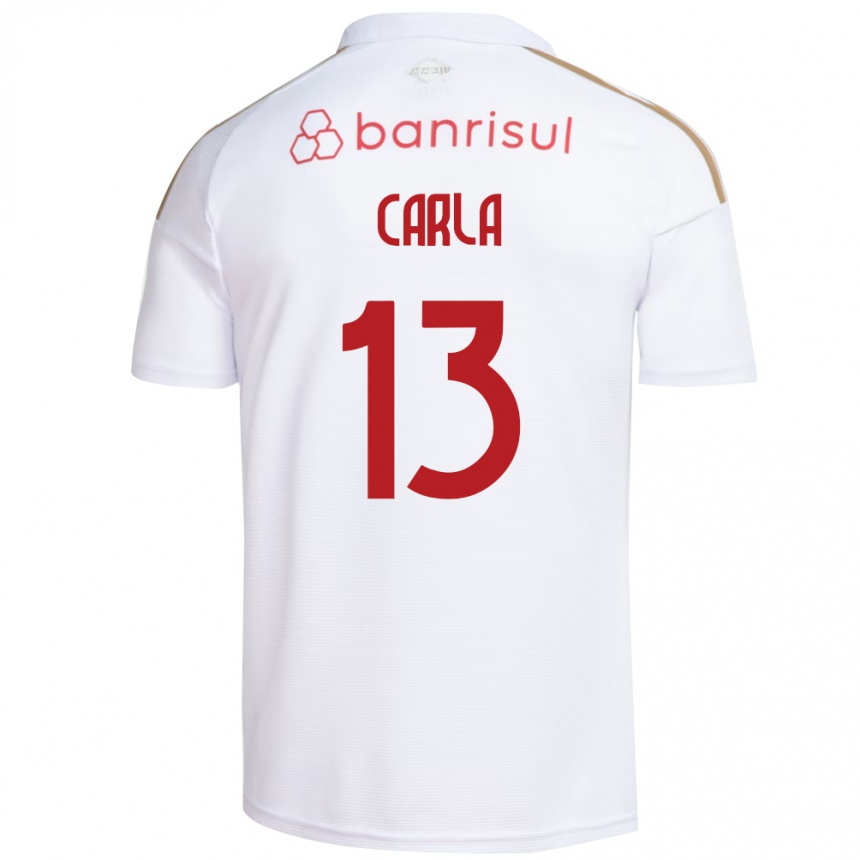 גברים כדורגל Carla #13 אדום לבן הרחק ג'רזי 2026/27